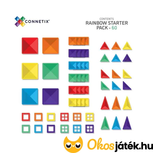 Connetix Rainbow 60 db-os kezdő szett