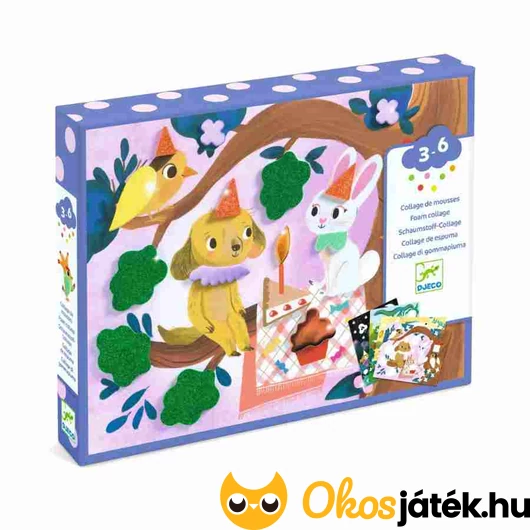 Csillogó kollázs képkészítő ovisoknak - Djeco