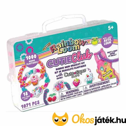 Rainbow Loom Cutie Club gumikarkötő készítő