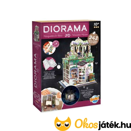 BUKI Dioráma 3D puzzle - Virágbolt