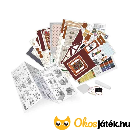 3D puzzle könyvesbolt világítással