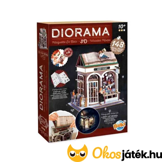 BUKI Dioráma 3D puzzle - Könyvesbolt