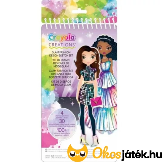 Divattervező album matricákkal