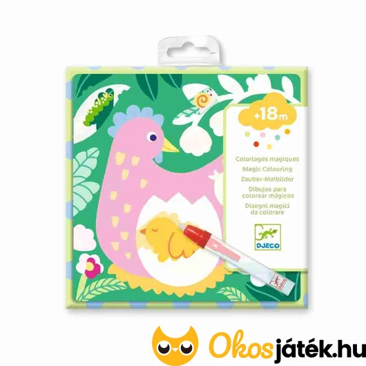 Djeco vizes kifestő készlet - Állatbébik a kertben