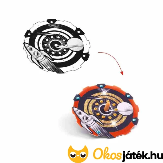 Djeco Diy! űrhajós pörgettyű