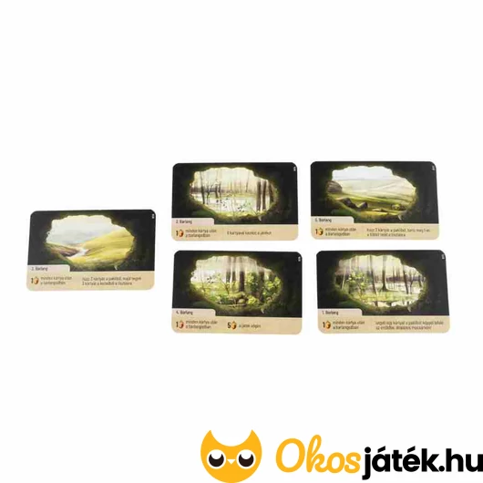 Az erdő - Dartmoor társasjáték kártyák