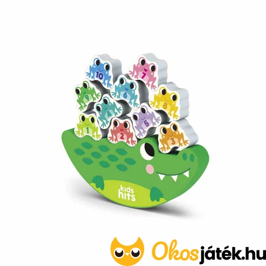 Billegő egyensúlyozó játék fából