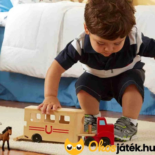 Fa lószállító jármű - Melissa &amp; Doug