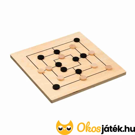 Malom társasjáték fából