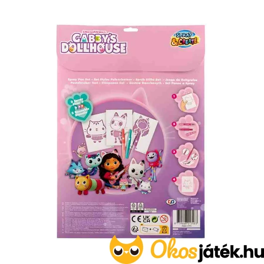 Gabi babaháza fújós filces színező szett