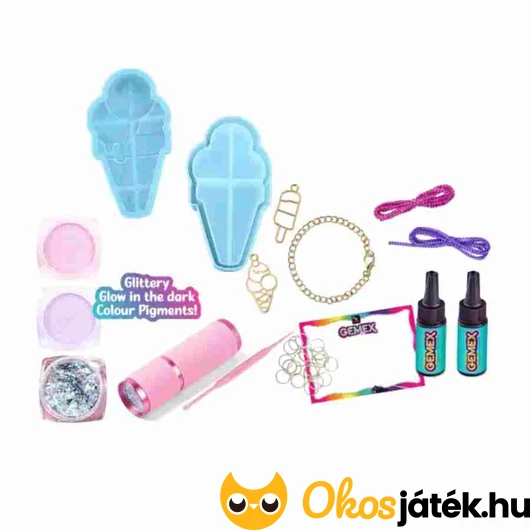 Gyanta ékszerkészítő Jégkrém finomságok ékszerkészítő szett