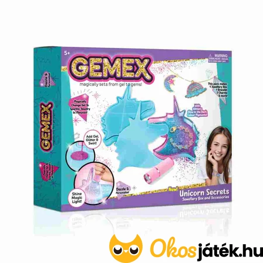 Gemex - Ékszerkészítő szett unikornis öntőformával