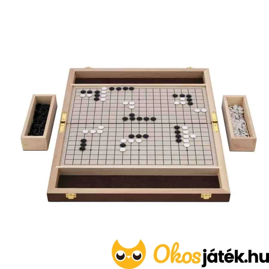 Engelhart Go szett fa csatos bőröndben