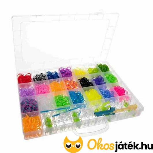 Gumikarkötő készítő szett tárolóval