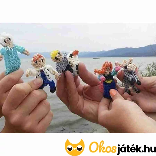 Gumikarkötő készítő figurák