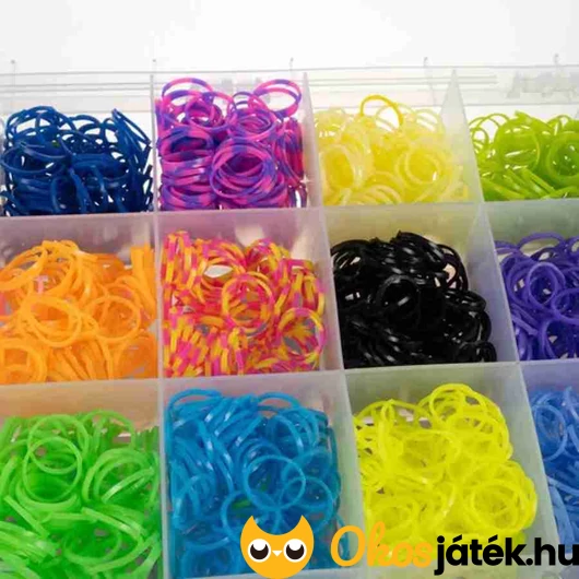 Gumikarkötő készítő szett tárolóval