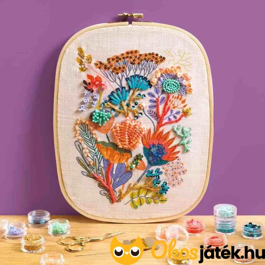 Djeco Gyöngyhímzés készlet gyöngyvirág