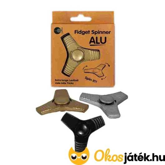 Háromágú fém fidget spinner 1 darab