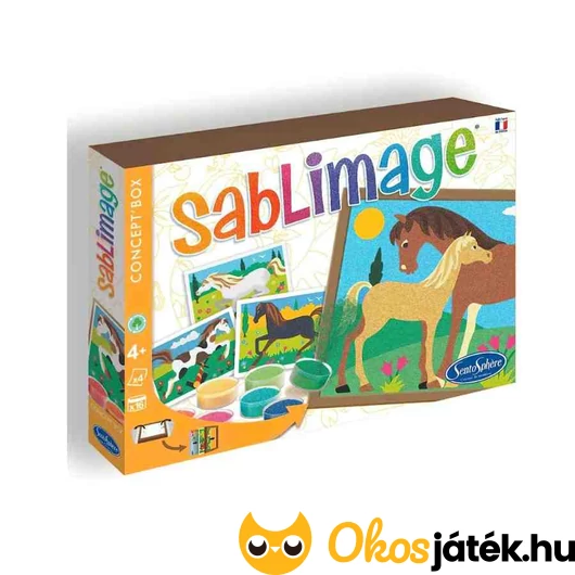 Homokszórós kép - Lovak 4 kép elkészítéséhez