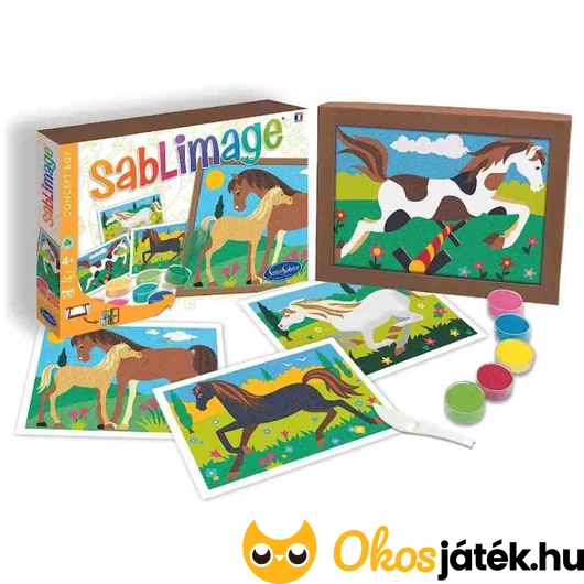 Homokszórós kép - Lovak