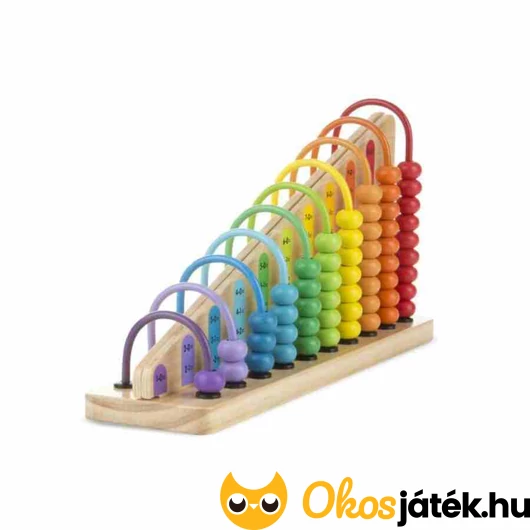 Fa készségfejlesztő játék - íves abakusz