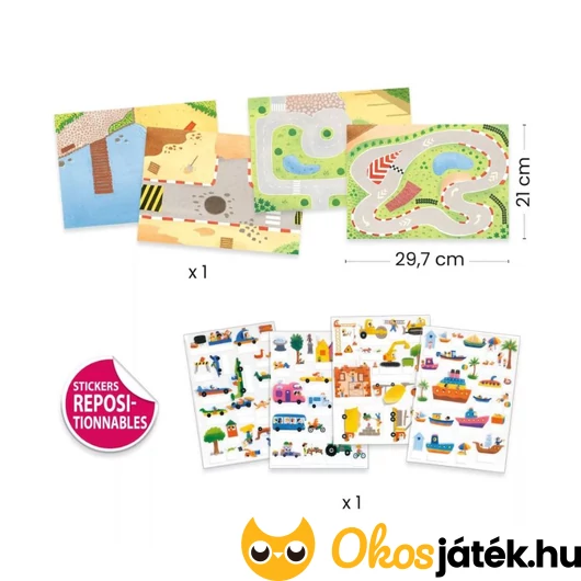 Djeco Matricázós sztorik - Közlekedés járművekkel