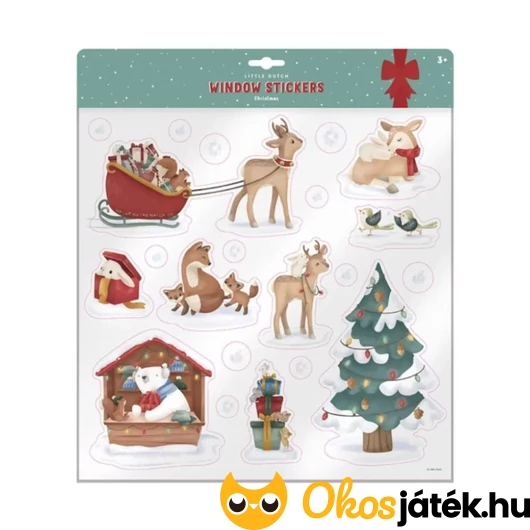 Little Dutch karácsonyi ablak matrica