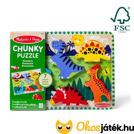Könnyen megfogható fa puzzle csomagban