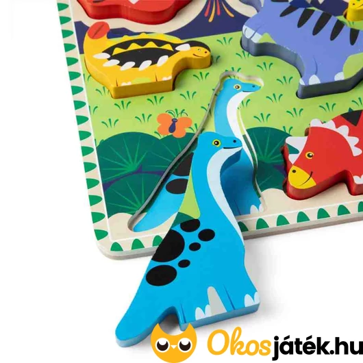Könnyen megfogható dínós formaberakó