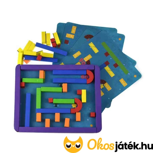 Tooky Toy Mágneses labirintus építő ügyességi játék