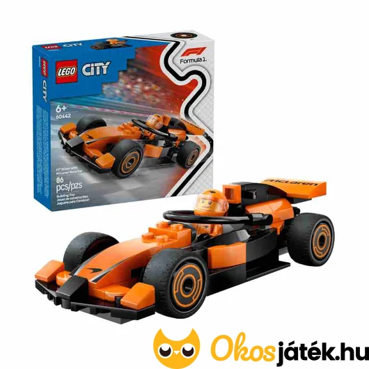F1-es pilóta Mclaren versenyautóval