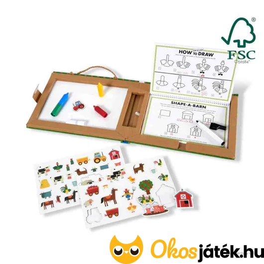 Letörölhető rajz és mágneses játékkészlet
