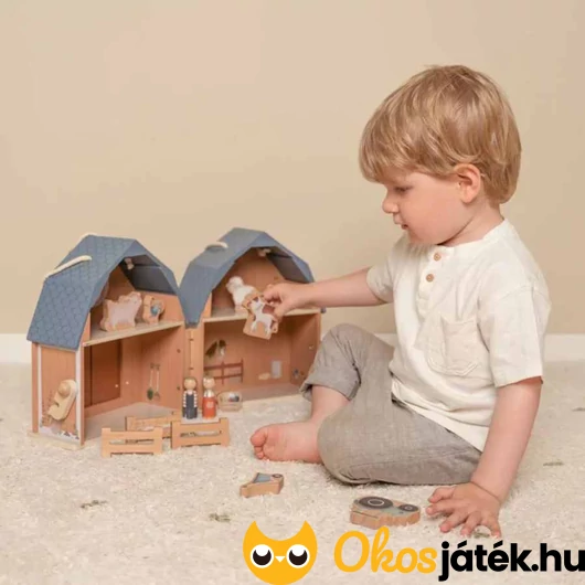 Little Dutch szétnyitható istálló állatfigurákkal