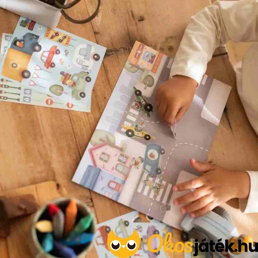 Little Dutch járműves matricázó