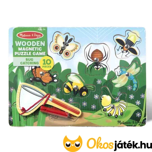 Mágneses lepkeháló pecázós játék