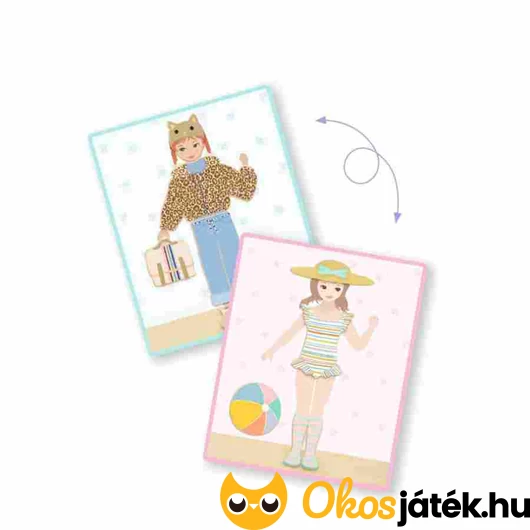 Mágneses öltöztetős képkirakó kártyák