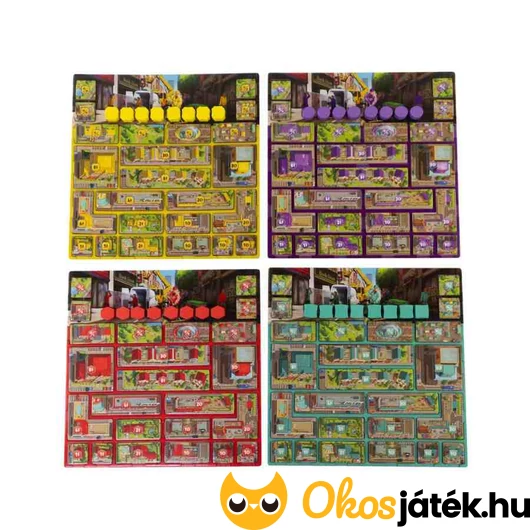 Metropolisz társasjáték táblák