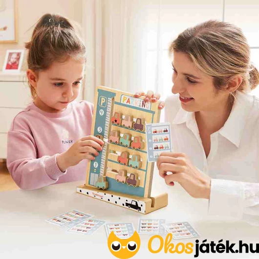 Parkolós tologatós logikai játék