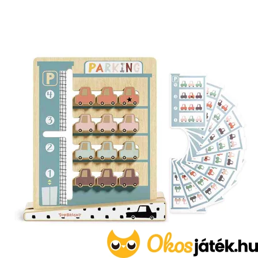 Parkolós, autós fa logikai játék