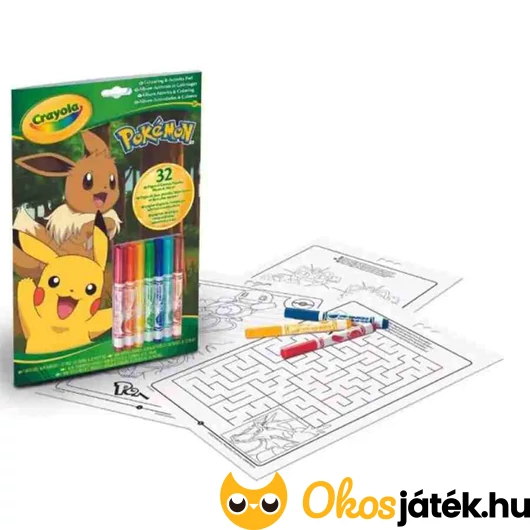 Crayola Pokémon színező és foglalkoztató füzet