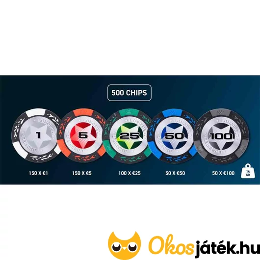 Engelhart profi póker szett zsetonok