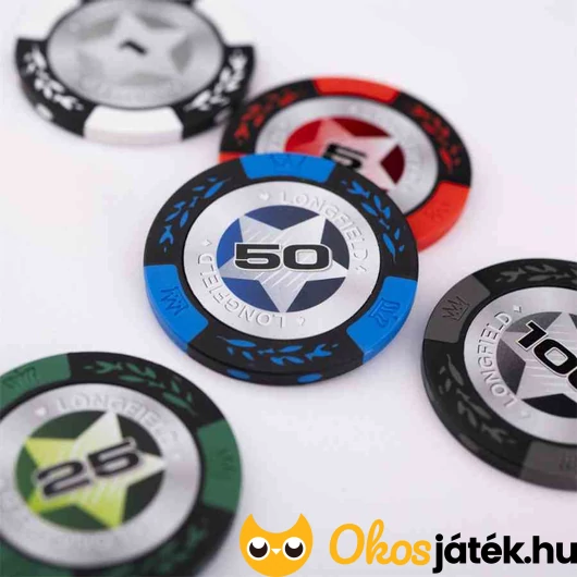 Engelhart profi póker szett számozott zsetonokkal