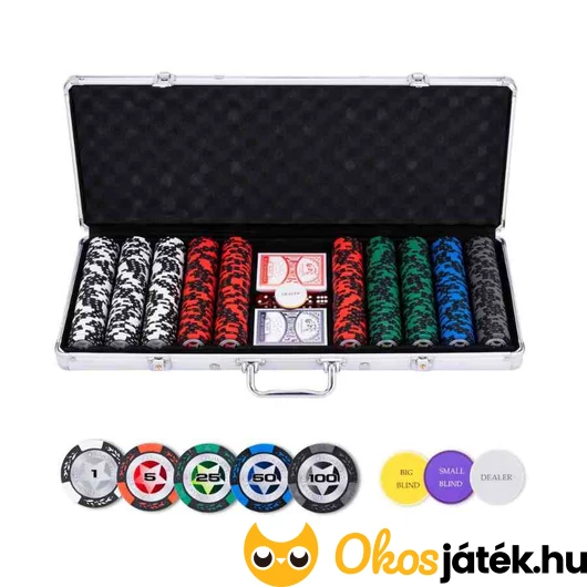 Engelhart profi póker szett számozott zsetonokkal