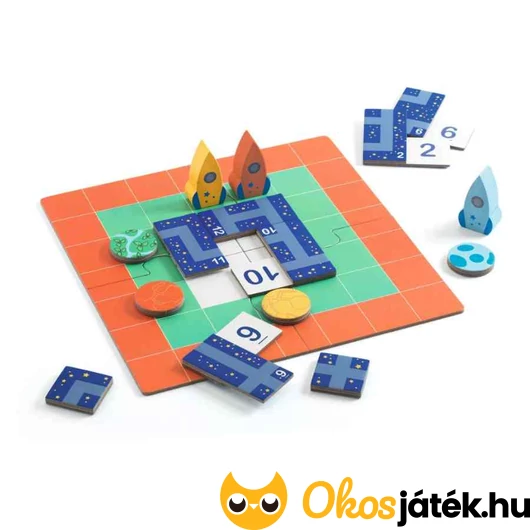 Djeco Rocket Track Puzzle - Útkeresős logikai játék