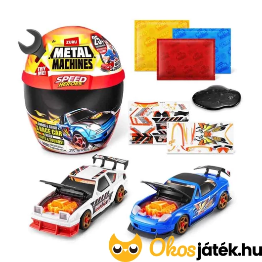 Speed Heroes meglepetés játékszett bukósisakban