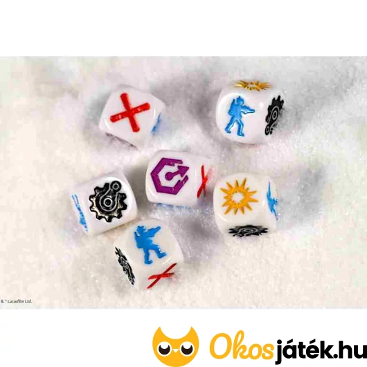 A Hoth ostroma társasjáték kockák