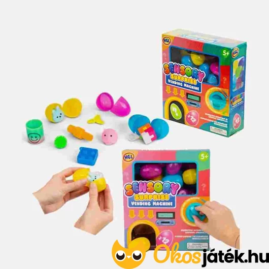 Játékautomata szenzoros meglepetésekkel