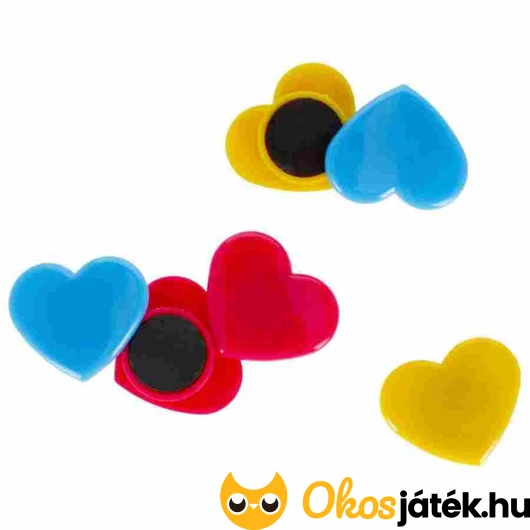 Szivecskés hűtőmágnes szett