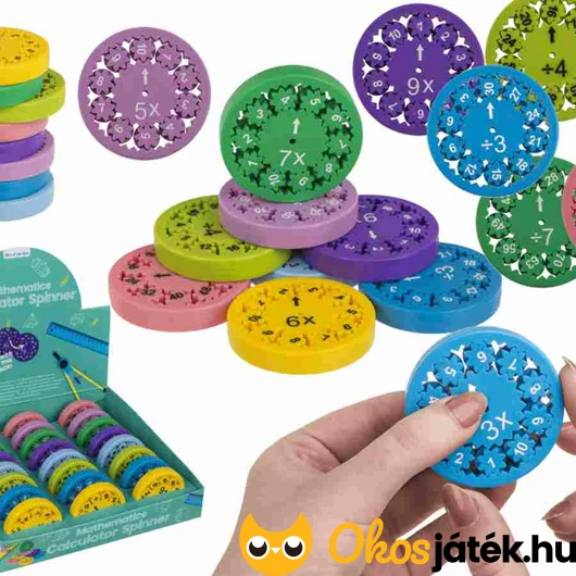 1 db Szorzás - osztás fidget spinner 8 féle