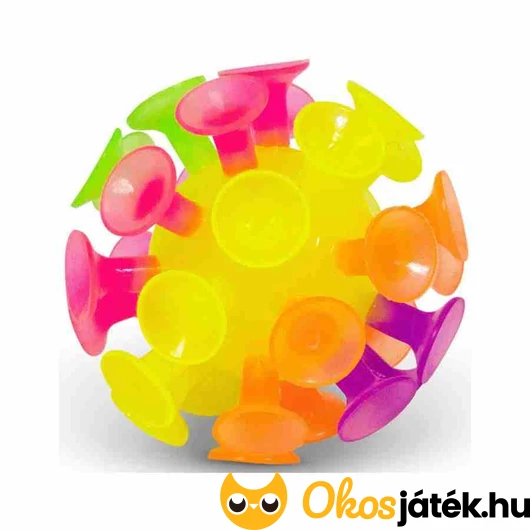 Tapadókorongos világító labda